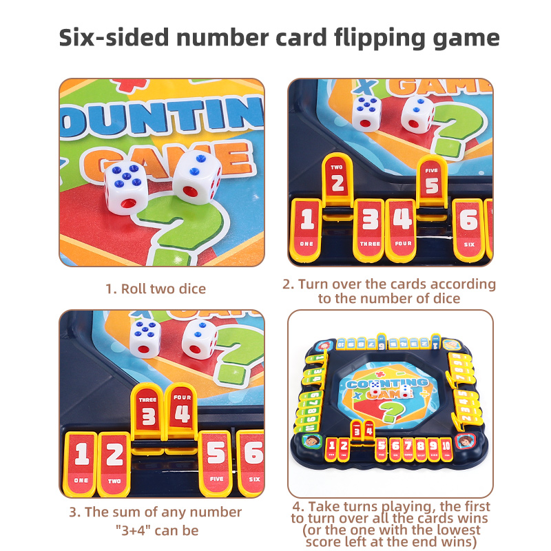 Permainan Meja Flip Nomor Biru - Board Game Live ulasan dan harga