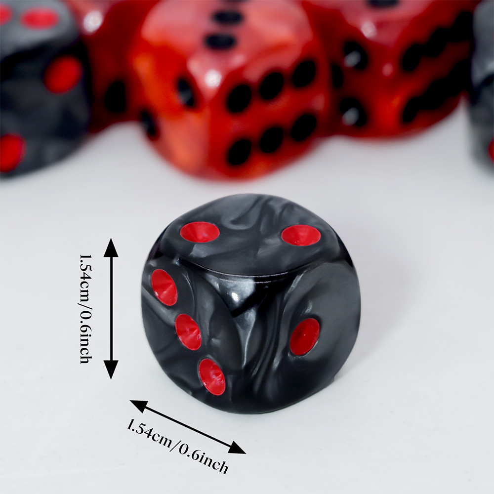 20 Buah Set Dadu Akrilik, D6 M - Board Game Live ulasan dan harga