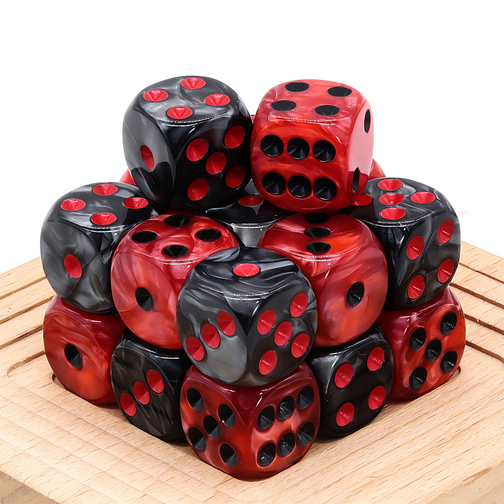 20 Buah Set Dadu Akrilik, D6 M - Board Game Live ulasan dan harga