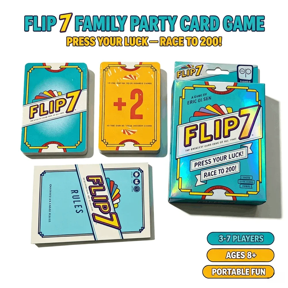 Flip 7, Permainan Kartu Bertem - Strategy Board Game ulasan dan harga